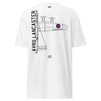 Avro Lancaster Bomber Hand-Drawn White T-Shirt