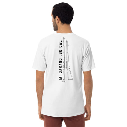Springfield M1 Garand US Infantry WW2 Hand-Drawn White T-Shirt