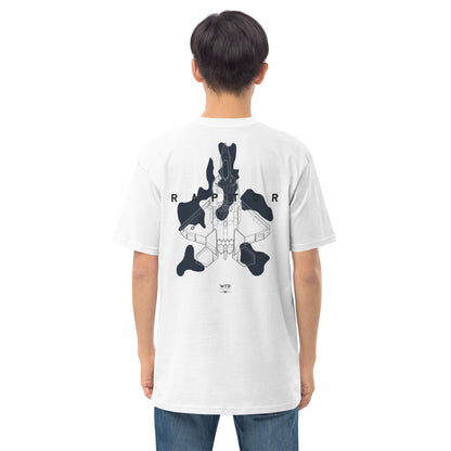 Lockheed Martin F-22 Raptor - Camo Study - Heavyweight White T-shirt