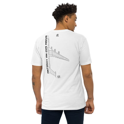 Antonov AN225 Mriya - Ukrainian Transport Schematic - Heavyweight White T-shirt