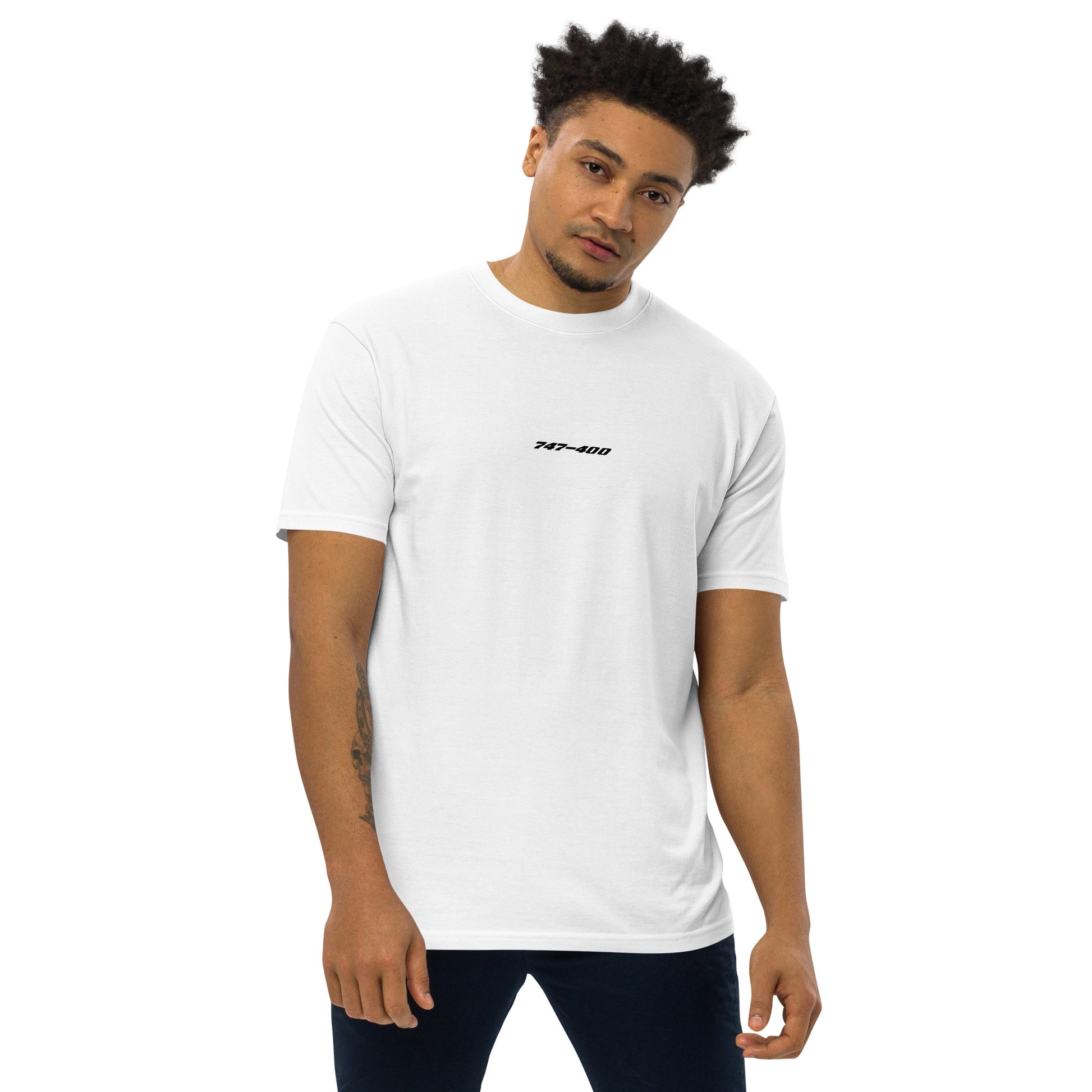 Boeing 747-400 British Airways Variant Hand-Drawn White T-Shirt