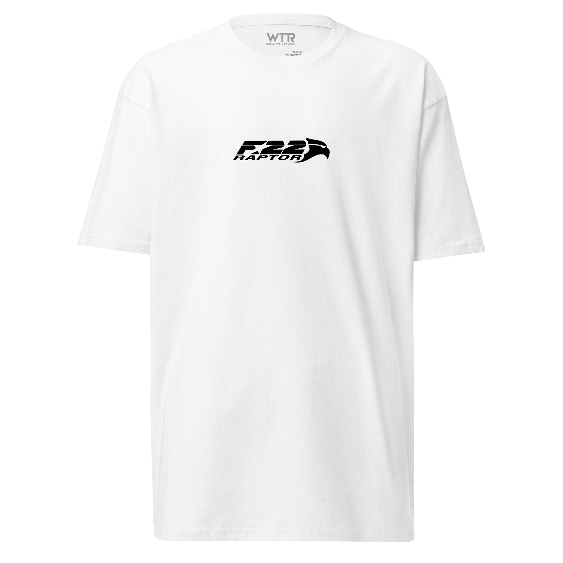 Lockheed Martin F-22 Raptor - Thrust Vector Nozzle Study - Heavyweight Carbon White T-shirt