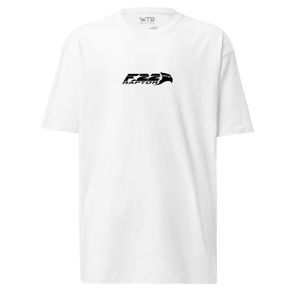 Lockheed Martin F-22 Raptor - Thrust Vector Nozzle Study - Heavyweight Carbon White T-shirt