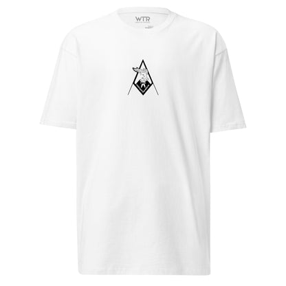 LOCKHEED MARTIN SKUNK WORKS F-117 NIGHTHAWK — hand-drawn ATTACK AIRCRAFT artwork printed on heavyweight T-shirt.