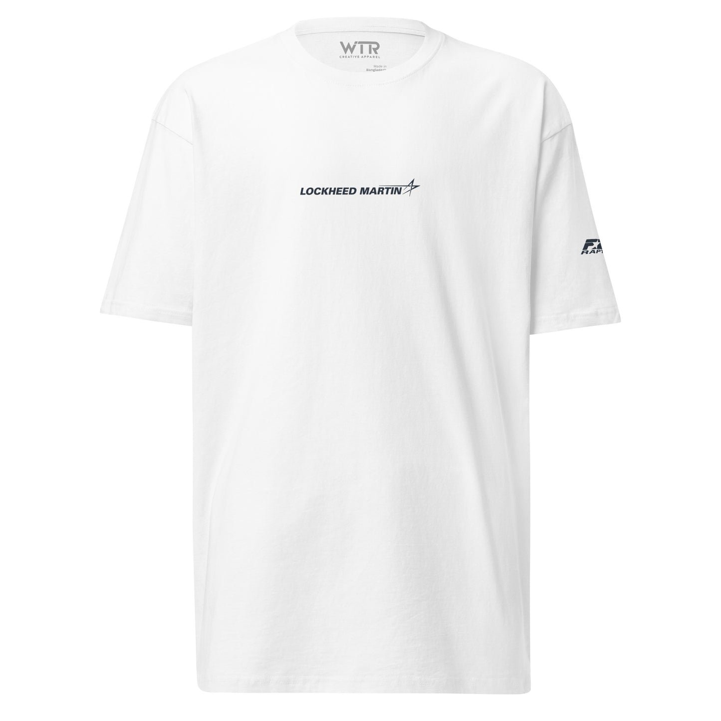 Hand-drawn full schematic of the Lockheed Martin F-22 Raptor printed on a premium t-shirt.
