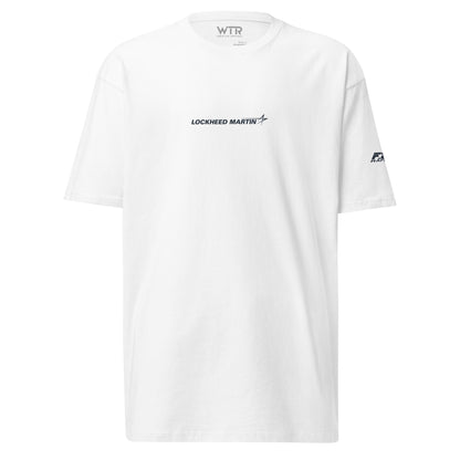 Hand-drawn full schematic of the Lockheed Martin F-22 Raptor printed on a premium t-shirt.