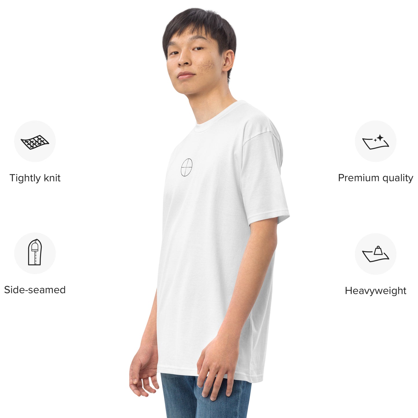 Barrett M82A1 .50 BMG Hand-Drawn Schematic Heavyweight White T-Shirt