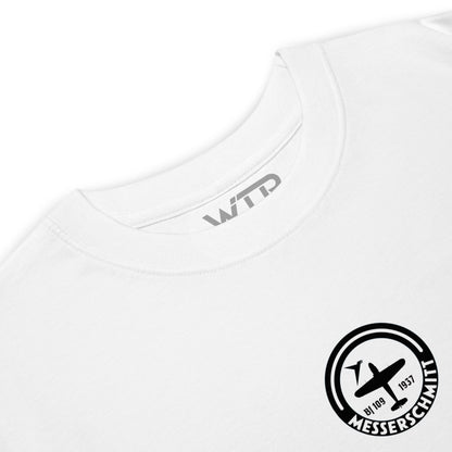 Messerschmitt BF-109 Hand-Drawn White T-Shirt