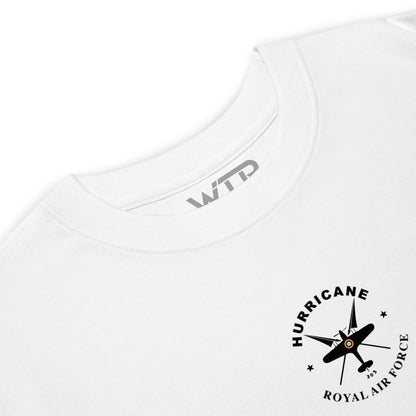 Hawker Hurricane Battle of Britain Hand-Drawn White T-Shirt