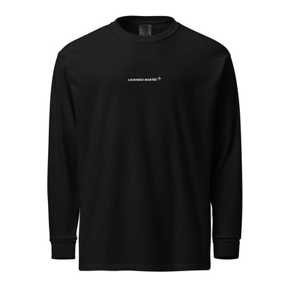 Hand-drawn technical schematic of the Lockheed Martin F-22 Raptor stealth fighter on a standard long-sleeve t-shirt.
