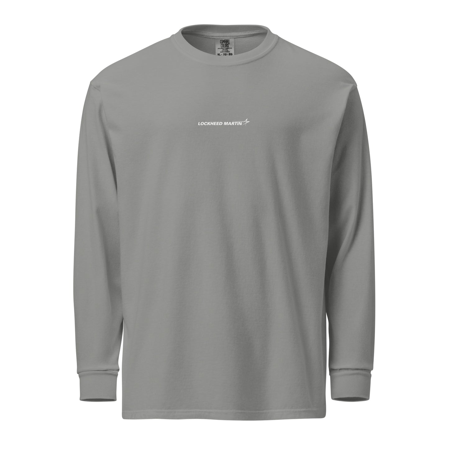 Hand-drawn technical schematic of the Lockheed Martin F-22 Raptor stealth fighter on a standard long-sleeve t-shirt.