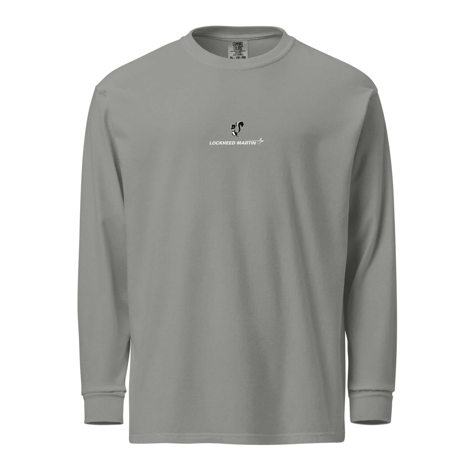 Hand-drawn schematic of the Lockheed Martin Skunk Works SR-72 Darkstar printed on a standard long-sleeve t-shirt.