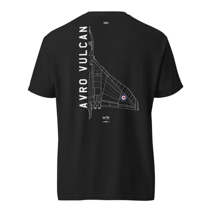 Avro Vulcan Nuclear Strategic Bomber Schematic Standard Black T-Shirt