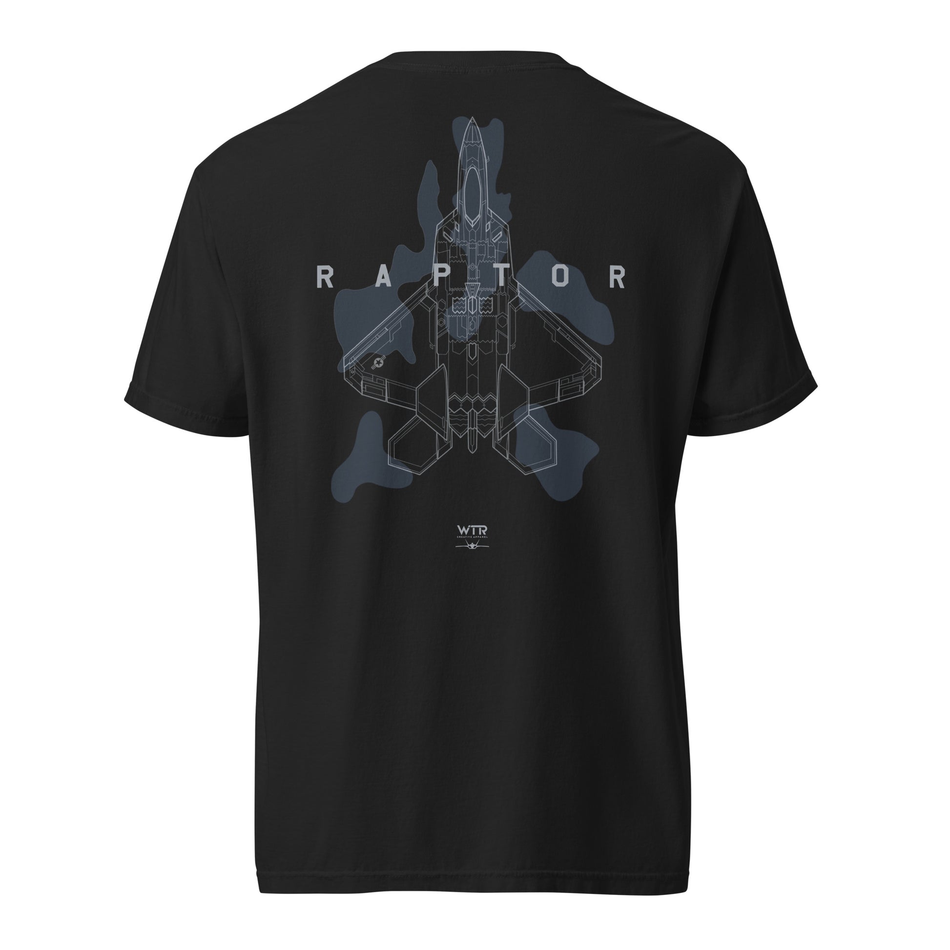Lockheed Martin F-22 Raptor - Camo Schematic Study - Standard Black T-shirt