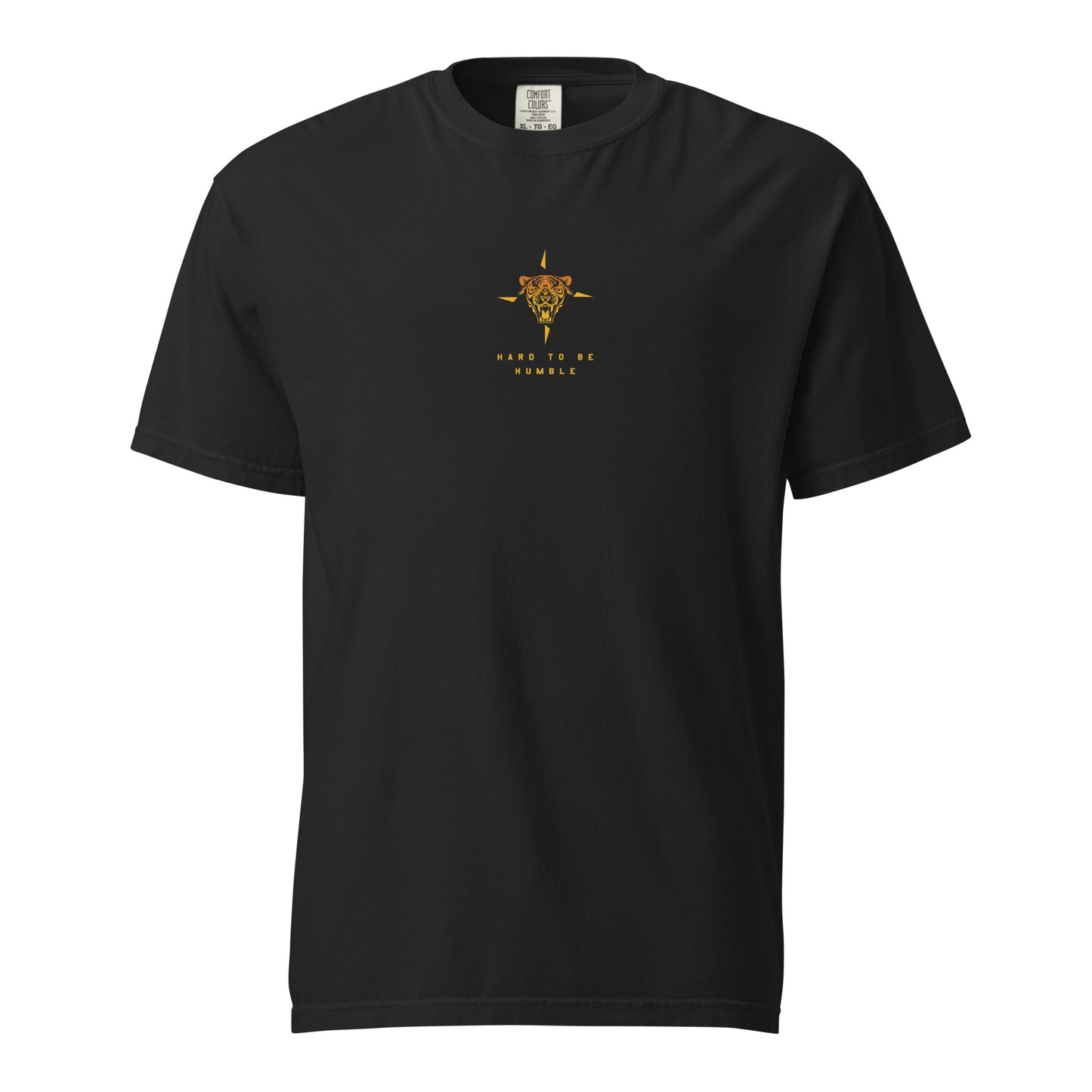 Hand-drawn schematic of the F-16 Belgian Air Force 31st Tiger Squadron 65th Anniversary livery on a standard t-shirt.