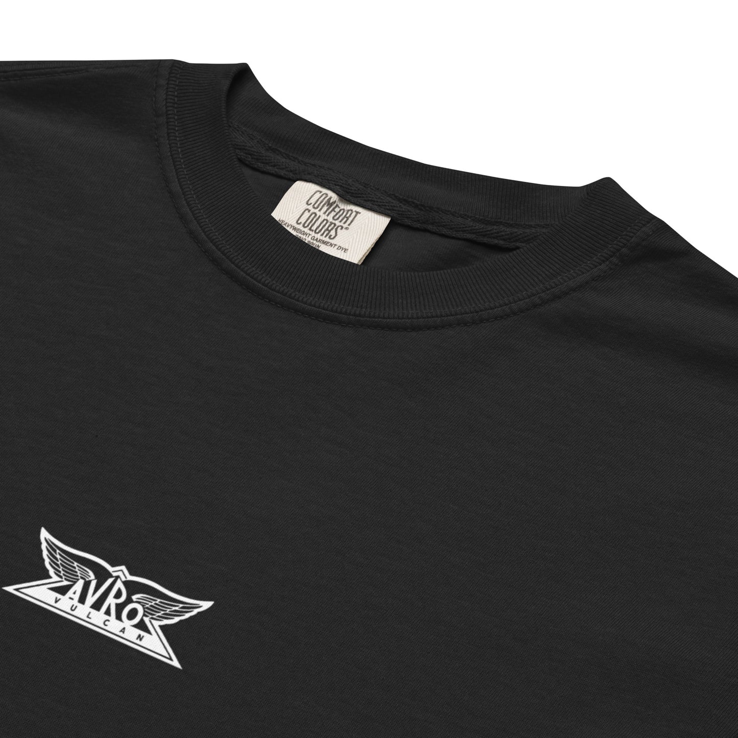 Avro Vulcan Nuclear Strategic Bomber Schematic Standard Black T-Shirt