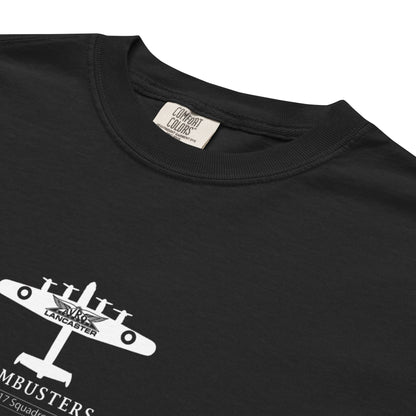 Avro Lancaster WW2 617 Squadron Dambuster Hand-Drawn Standard Black T-Shirt