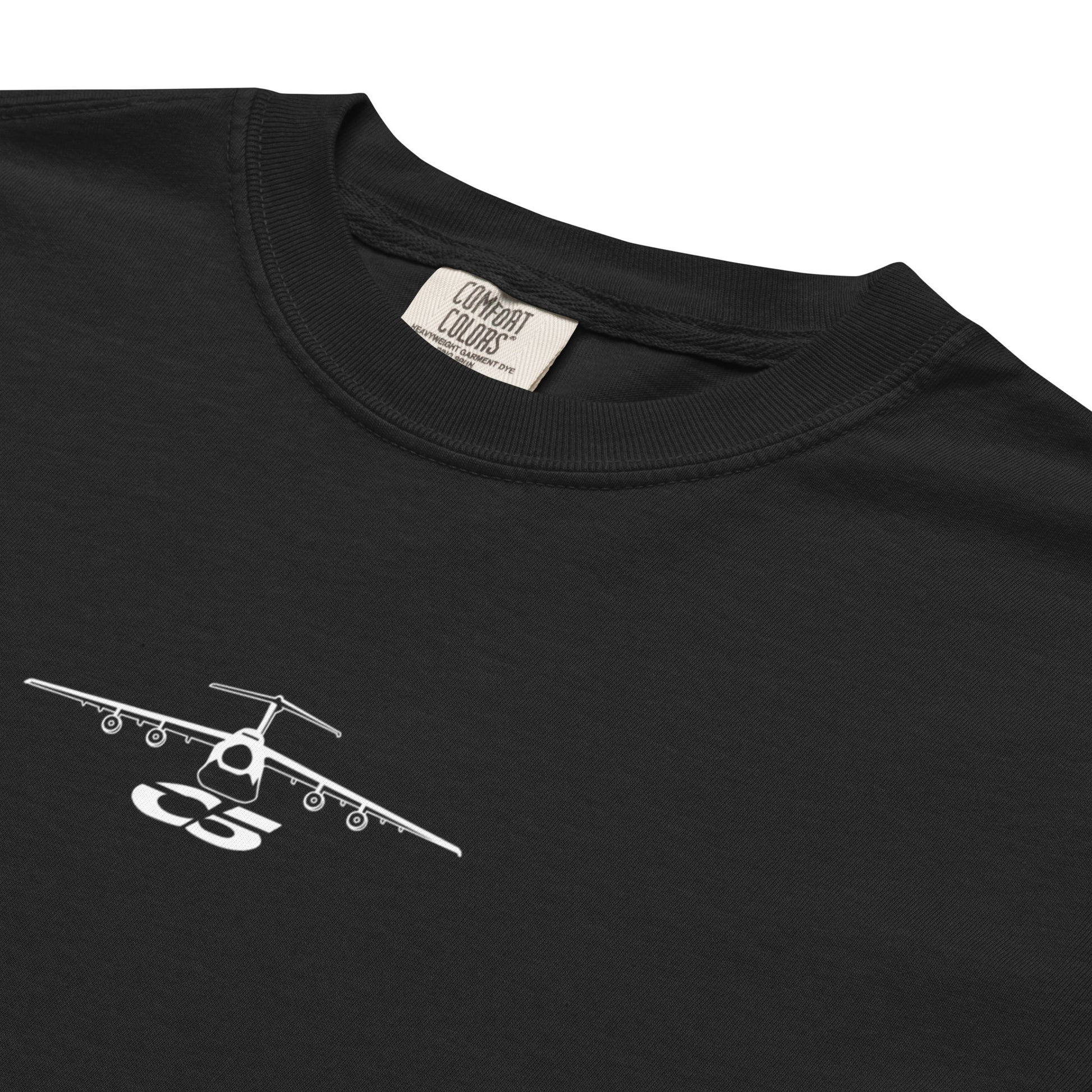 LOCKHEED MARTIN C-5 GALAXY — hand-drawn artwork printed on standard T-shirt.