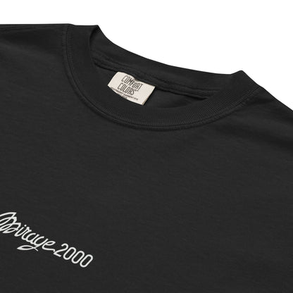 DASSAULT MIRAGE 2000 — hand-drawn FIGHTER schematic artwork printed on standard T-shirt.