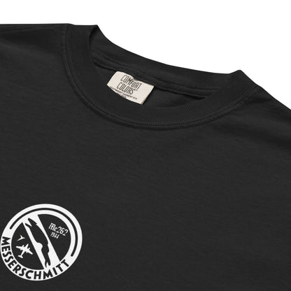 MESSERSCHMITT ME-262 JET FIGHTER — hand-drawn schematic artwork printed on standard T-shirt.