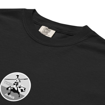 EUROCOPTER TIGER UHT — hand-drawn schematic artwork printed on standard T-shirt.