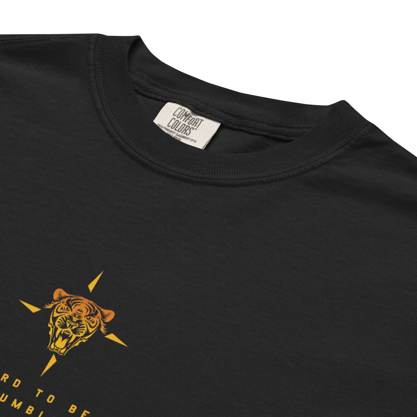 Hand-drawn schematic of the F-16 Belgian Air Force 31st Tiger Squadron 65th Anniversary livery on a standard t-shirt.