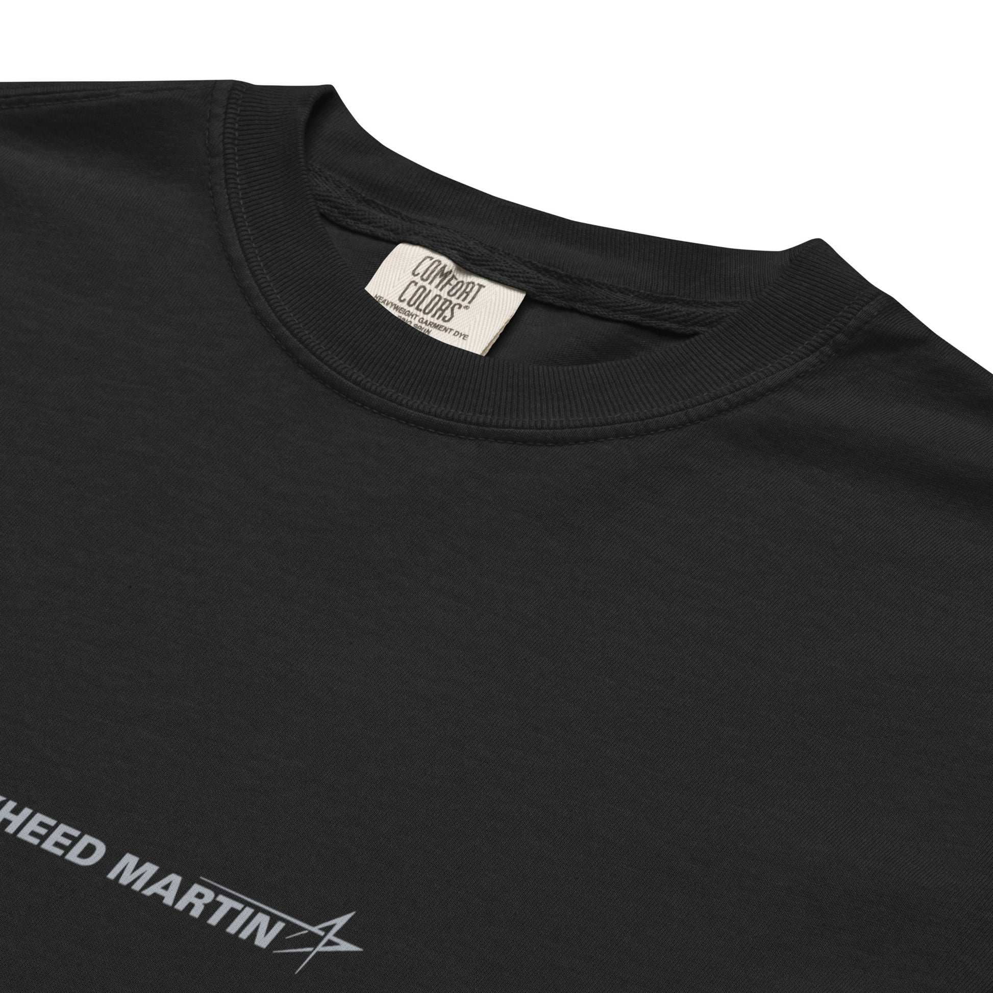 Hand-drawn full schematic of the Lockheed Martin F-22 Raptor printed on a standard t-shirt.
