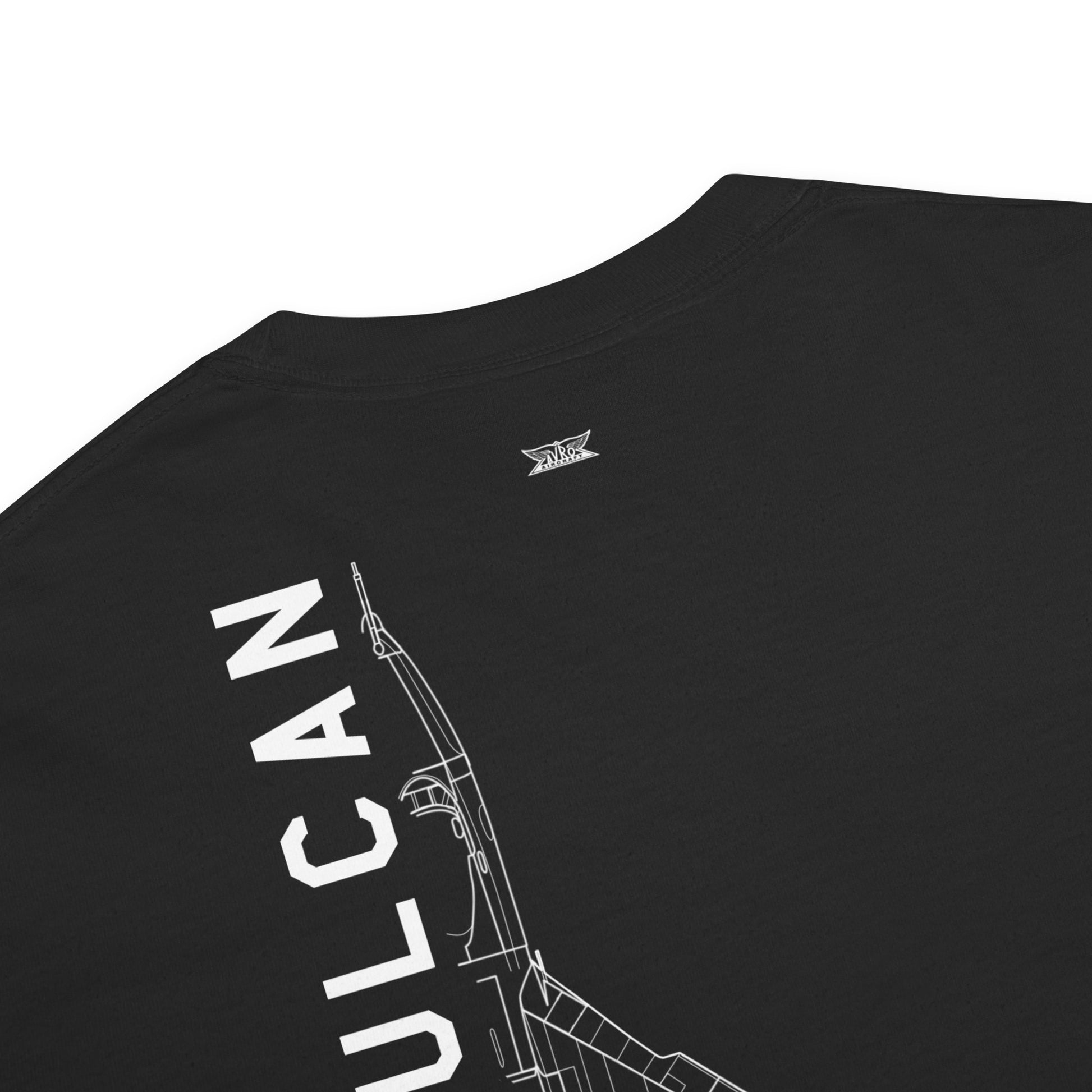 Avro Vulcan Nuclear Strategic Bomber Schematic Standard Black T-Shirt