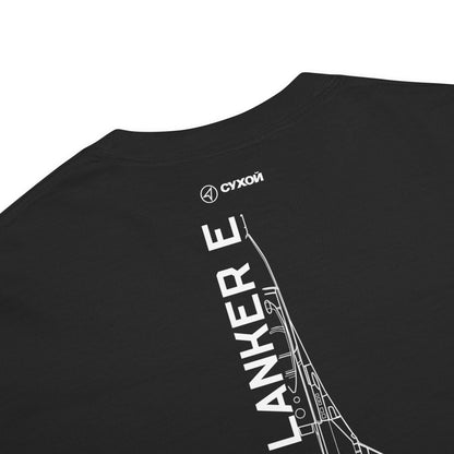 SUKHOI SU-35S SUPER FLANKER — hand-drawn artwork printed on standard T-shirt.