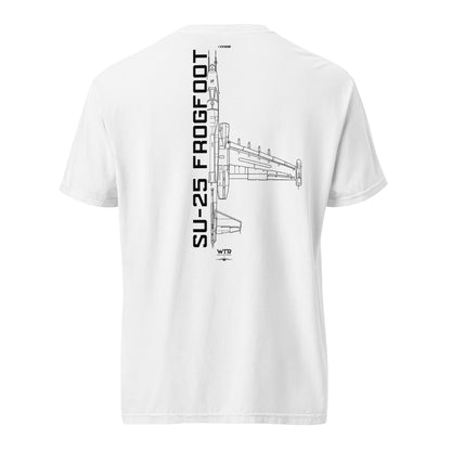 Sukhoi Su-25 Grach Frogfoot Schematic Standard White T-Shirt