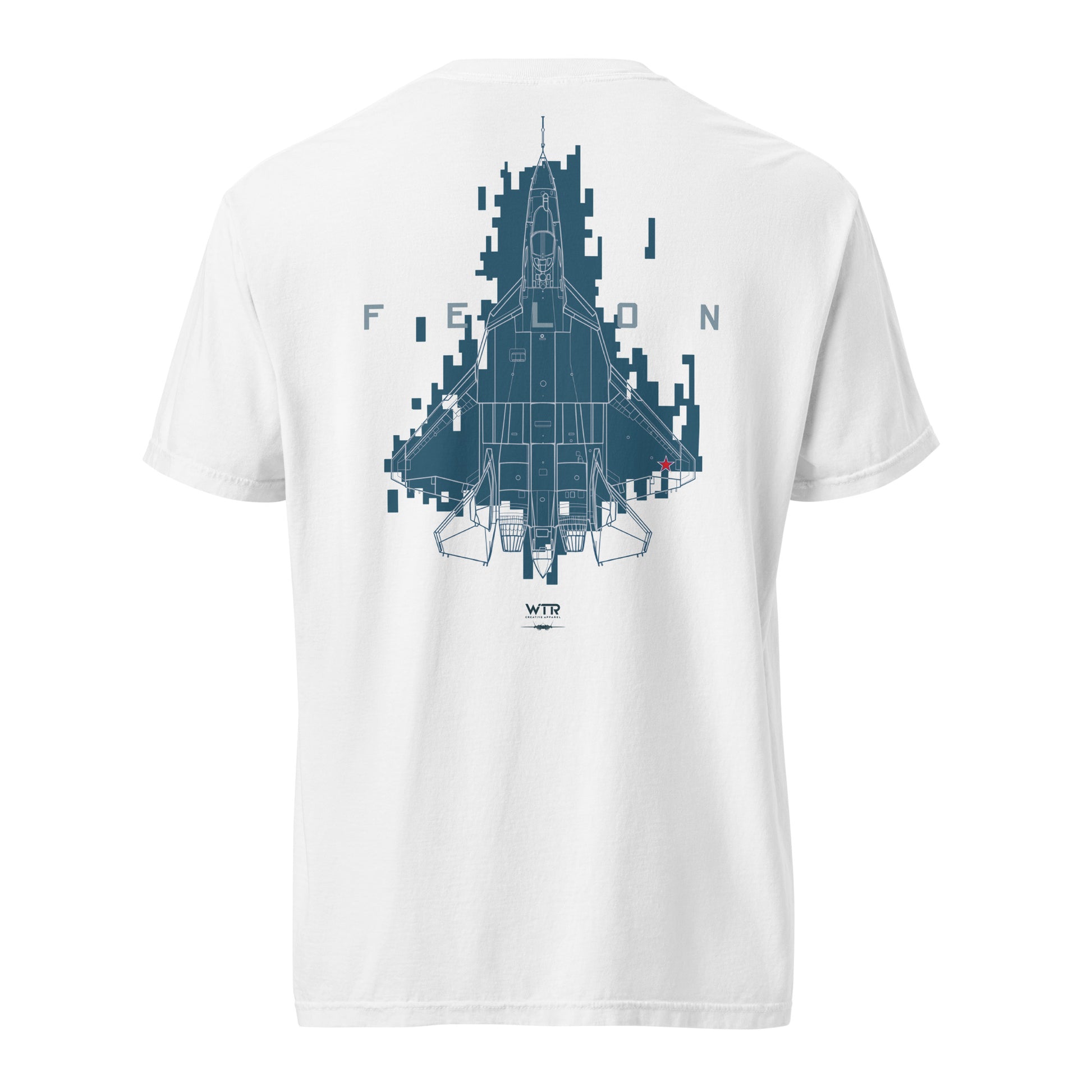 Sukhoi Su-57 T-50 Felon Camouflage Design Schematic - Standard White T-shirt.