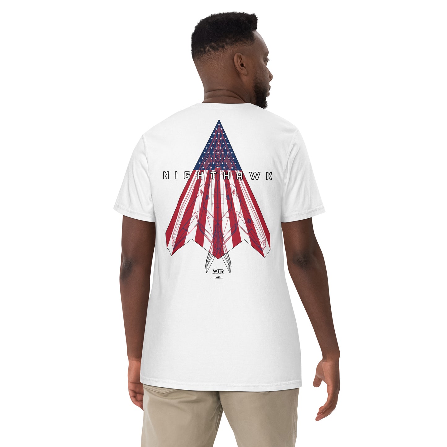 LOCKHEED MARTIN SKUNK WORKS F-117 NIGHTHAWK - 'LAST FLIGHT/ MURICA' LIVERY — STANDARD T-SHIRT artwork.; special livery