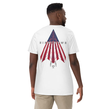 LOCKHEED MARTIN SKUNK WORKS F-117 NIGHTHAWK - 'LAST FLIGHT/ MURICA' LIVERY — STANDARD T-SHIRT artwork.; special livery