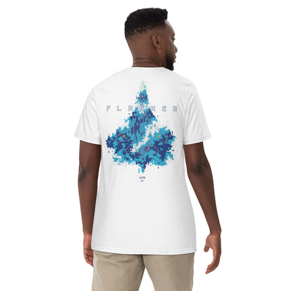 SUKHOI SU‑27 FLANKER - UKRAINIAN DIGITAL CAMOUFLAGE SPECIAL — hand-drawn artwork printed on standard T-shirt; camouflage study.