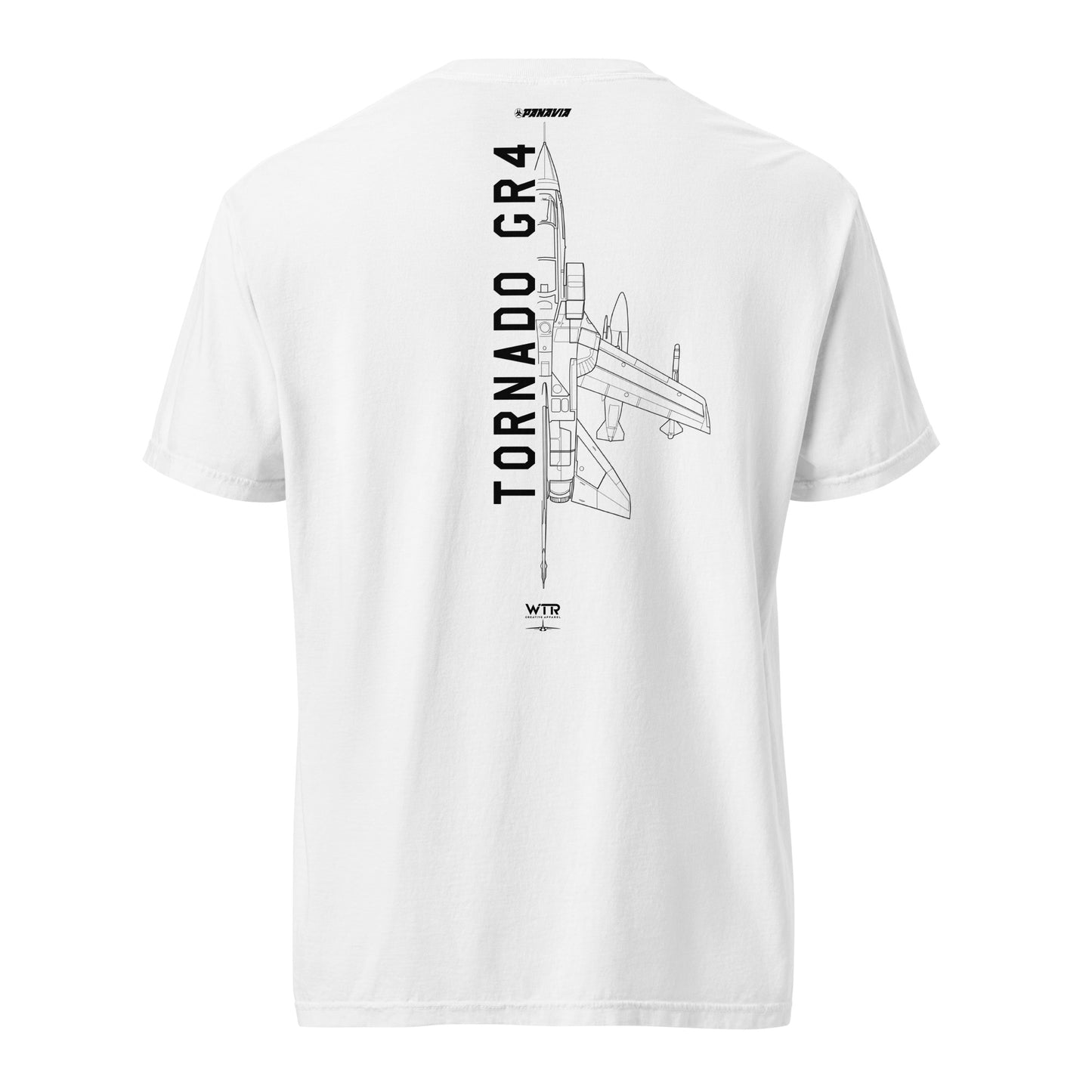 PANAVIA TORNADO GR4 — hand-drawn schematic artwork printed on standard T-shirt.