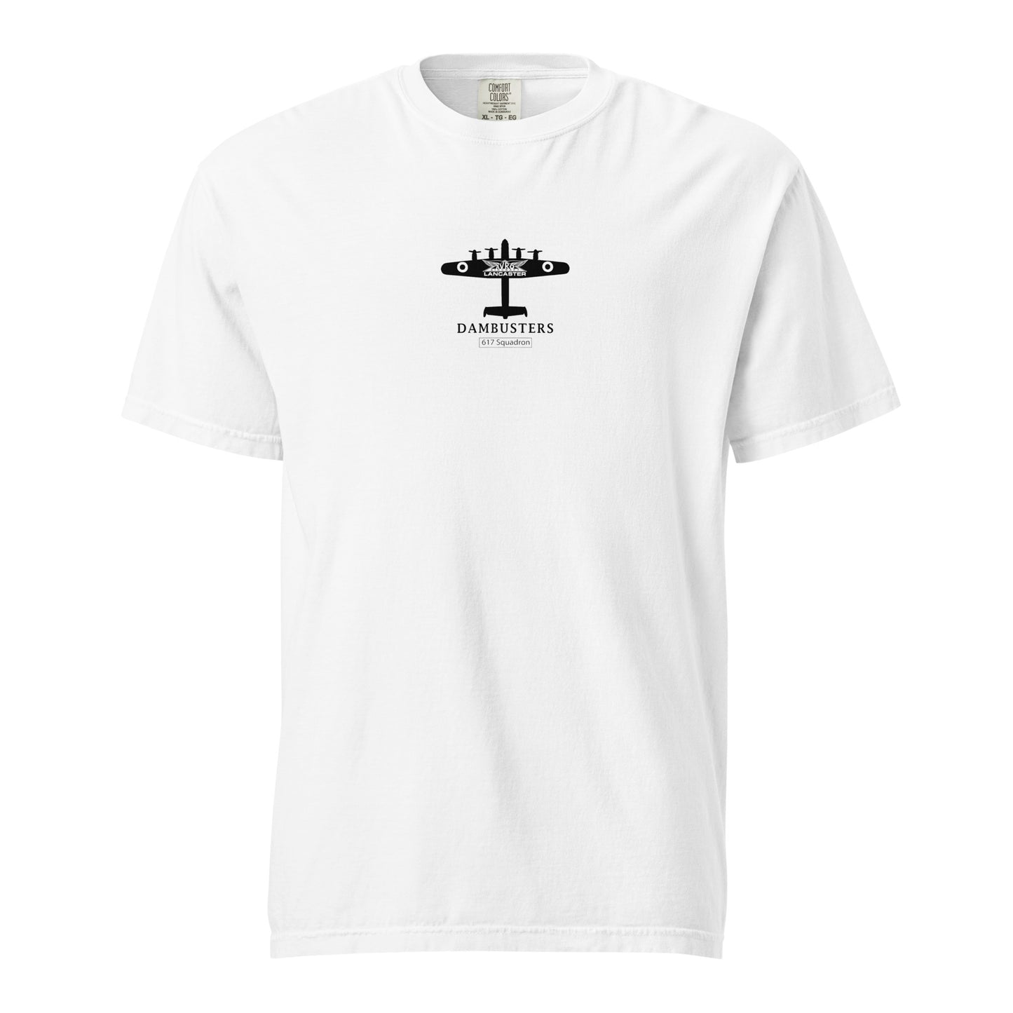 Avro Lancaster WW2 617 Squadron Dambuster Hand-Drawn Standard White T-Shirt