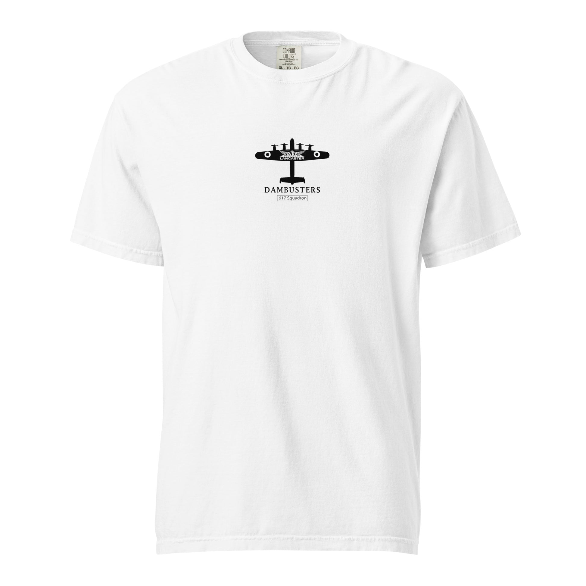 Avro Lancaster WW2 617 Squadron Dambuster Hand-Drawn Standard White T-Shirt