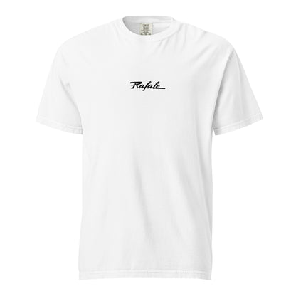 DASSAULT RAFALE M (MARINE NATIONALE) - CARRIER FIGHTER — hand-drawn artwork printed on standard T-shirt; RAF.