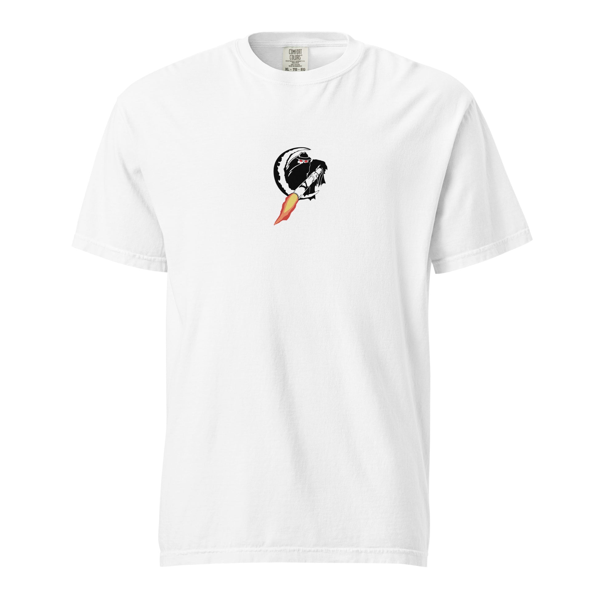 LOCKHEED MARTIN AC-130J GHOSTRIDER GUNSHIP — hand-drawn artwork printed on standard T-shirt.