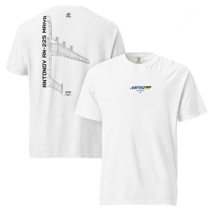 Antonov AN225 Mriya - Hand Drawn Schematic - Standard White T-shirt
