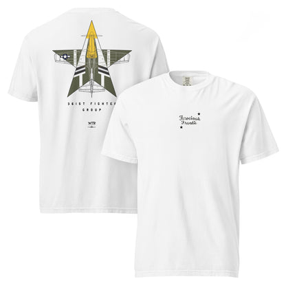 NORTH AMERICAN P-51D MUSTANG - 'FEROCIOUS FRANKIE' — 374th LIVERY EDITION - hand-drawn STANDARD T-SHIRT. artwork.; special livery