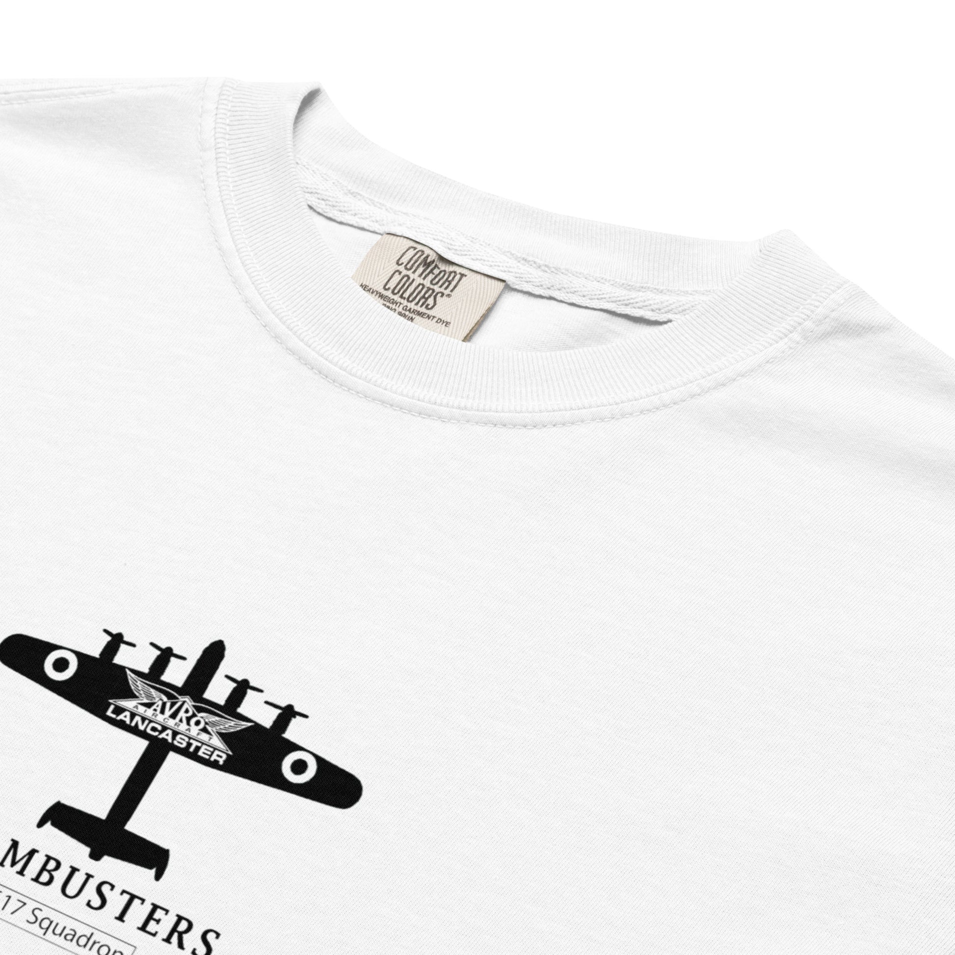 Avro Lancaster WW2 617 Squadron Dambuster Hand-Drawn Standard White T-Shirt