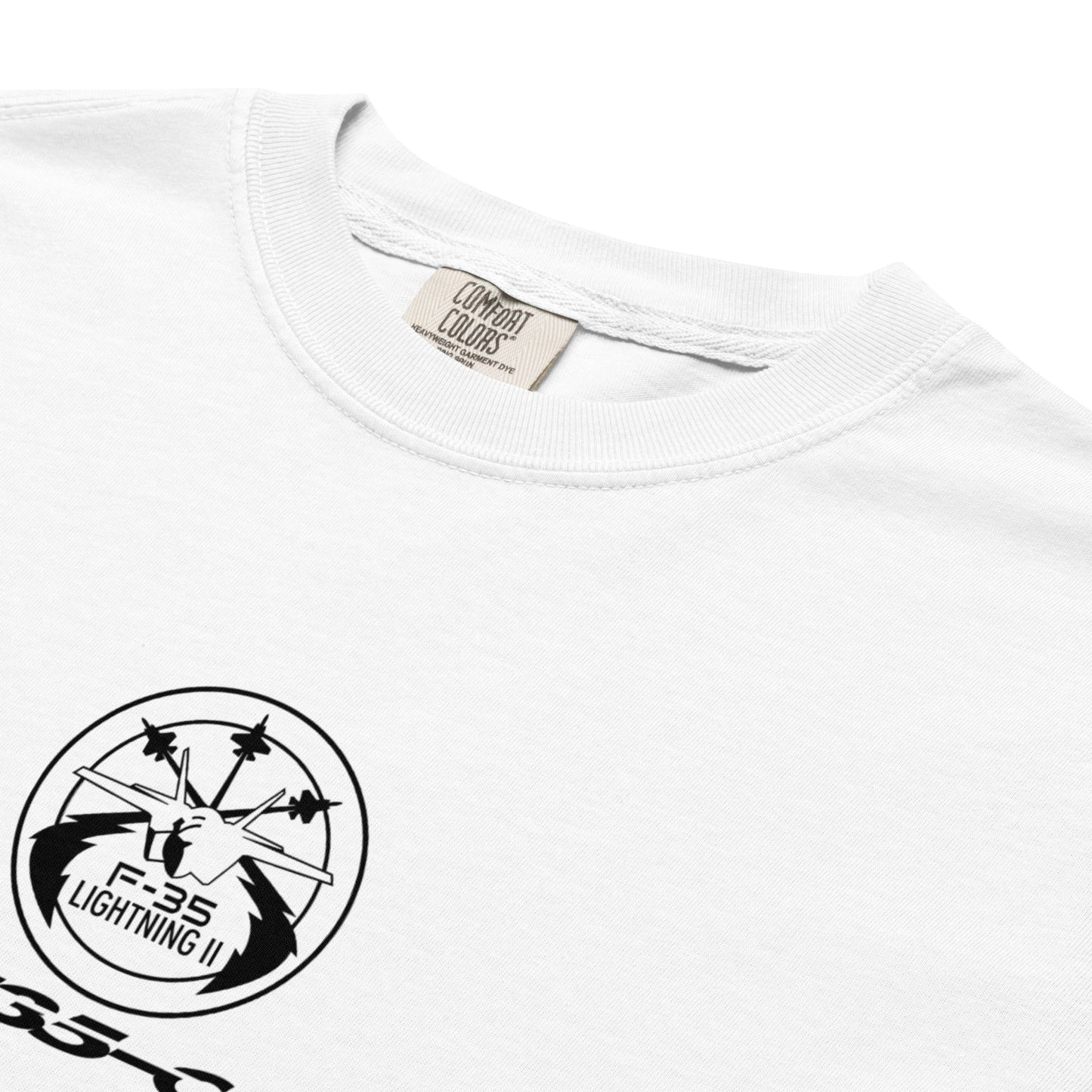 Lockheed Martin F-35C Lightning II CATOBAR Schematic Standard White T-Shirt