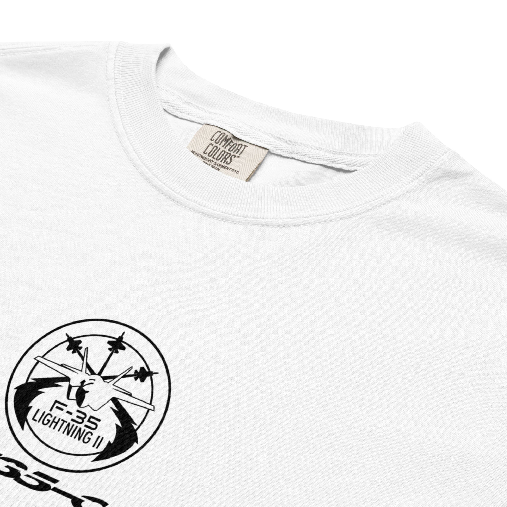 Lockheed Martin F-35C Lightning II CATOBAR Schematic Standard White T-Shirt