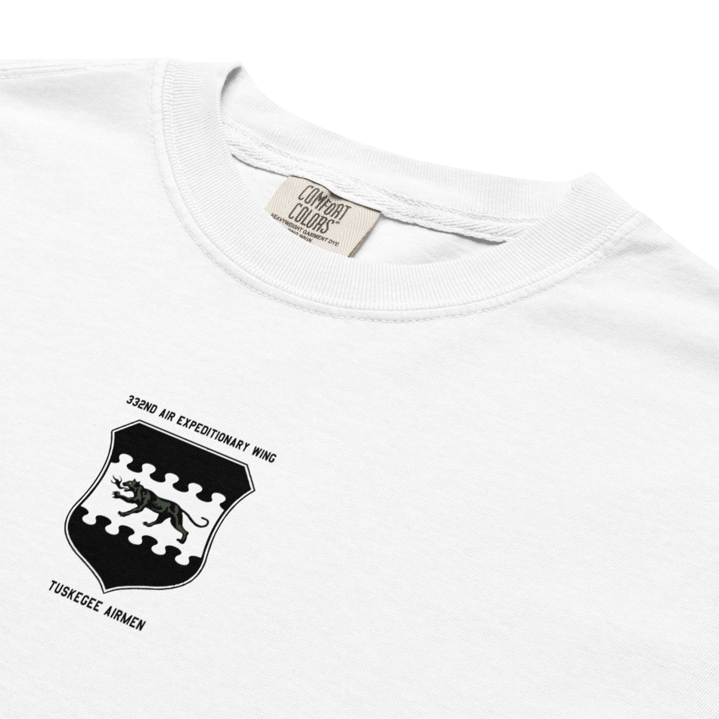 NORTH AMERICAN P-51D MUSTANG - 332ND EXPEDITIONARY OPERATIONS GROUP LIVERY EDITION (RED TAILS) — hand-drawn artwork printed on standard T-shirt; special livery.