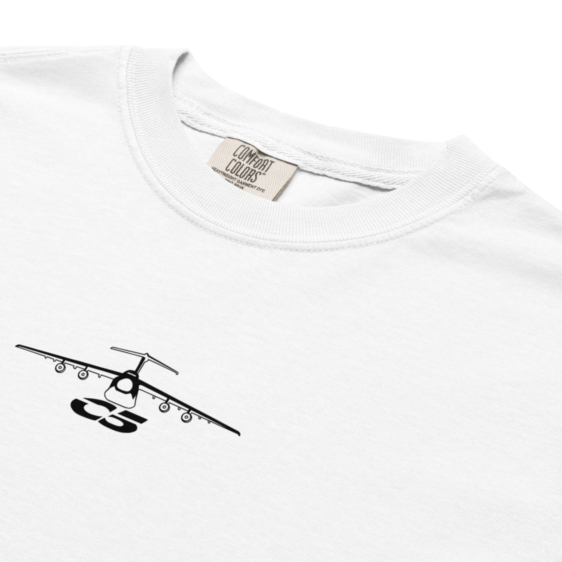 LOCKHEED MARTIN C-5 GALAXY — hand-drawn artwork printed on standard T-shirt.