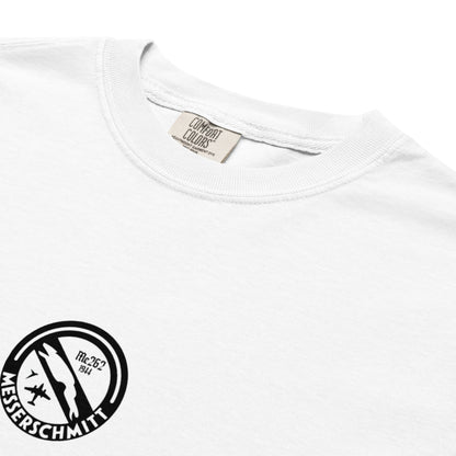 MESSERSCHMITT ME-262 JET FIGHTER — hand-drawn schematic artwork printed on standard T-shirt.