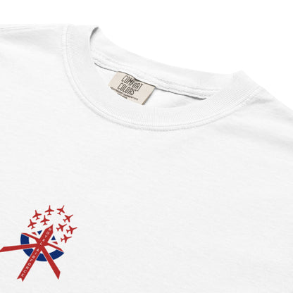 BAE HAWK T1 - RED ARROWS DISPLAY EDITION — hand-drawn artwork printed on standard T-shirt.