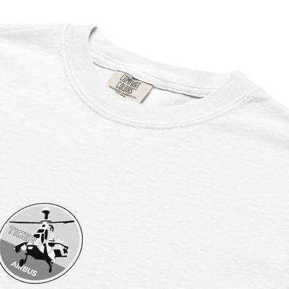 EUROCOPTER TIGER UHT — hand-drawn schematic artwork printed on standard T-shirt.