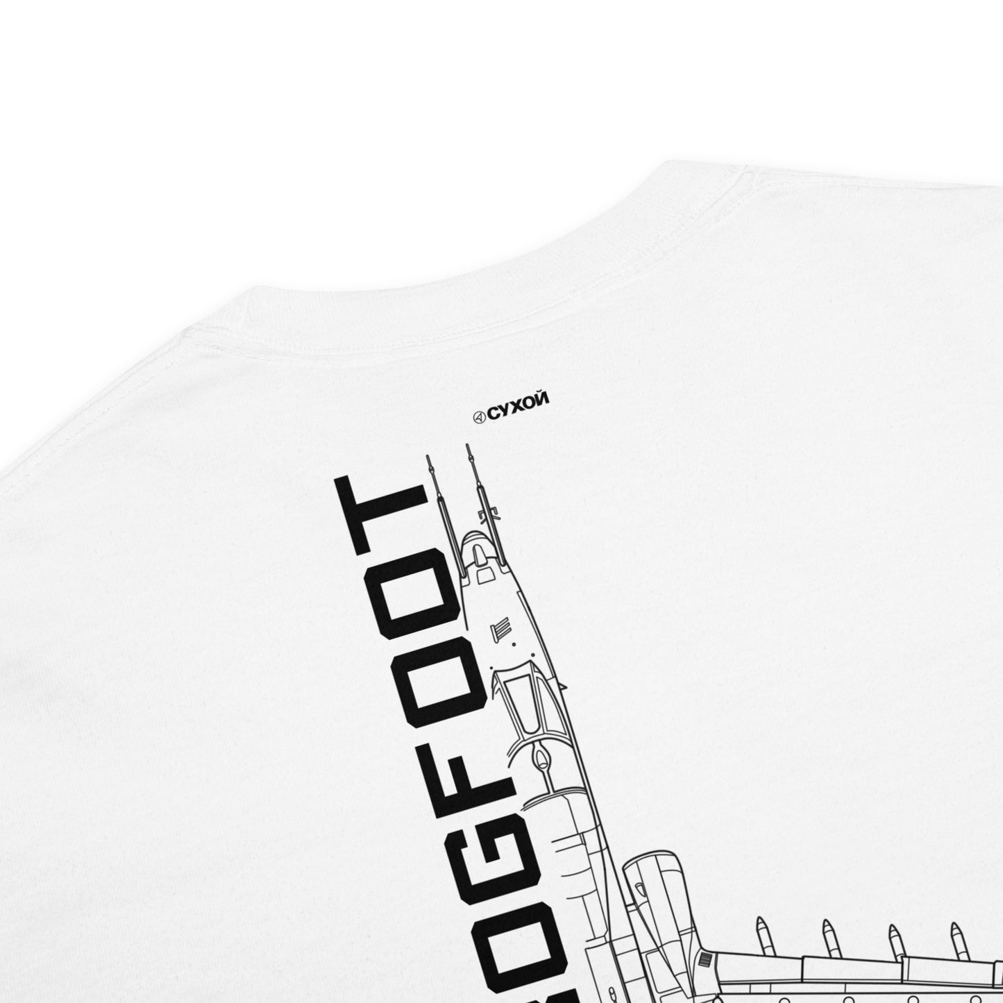 Sukhoi Su-25 Grach Frogfoot Schematic Standard White T-Shirt